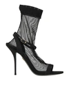 Dolce & Gabbana Woman Ankle Boots Black Size 9.5 Polyamide, Viscose, Elastane, Goat Skin In Black