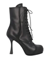 Casadei Woman Ankle Boots Black Size 8.5 Soft Leather In Black