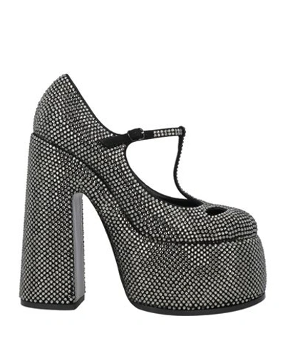 Casadei Woman Pumps Black Size 8 Soft Leather