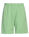 Msgm Man Shorts & Bermuda Shorts Green Size Xl Cotton