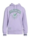 Neil Barrett Man Sweatshirt Lilac Size Xl Cotton, Polyester, Elastane In Purple