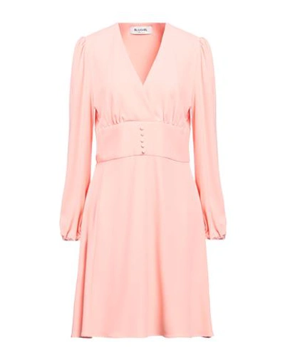 Blugirl Blumarine Woman Mini Dress Salmon Pink Size 10 Cotton, Elastane