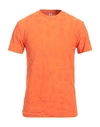 Moschino Man T-shirt Orange Size Xxl Polyamide, Elastane