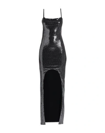 Balmain Woman Mini Dress Black Size 8 Polyamide, Metal, Elastane
