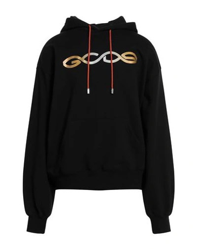GCDS GCDS MAN SWEATSHIRT BLACK SIZE M COTTON