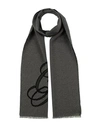 Giorgio Armani Man Scarf Dark Brown Size - Virgin Wool In Brown