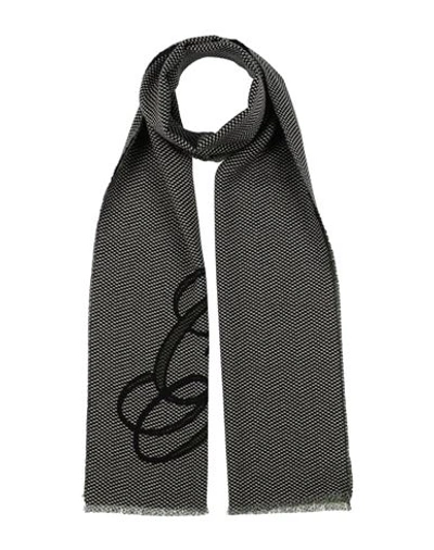 Giorgio Armani Man Scarf Dark Brown Size - Virgin Wool