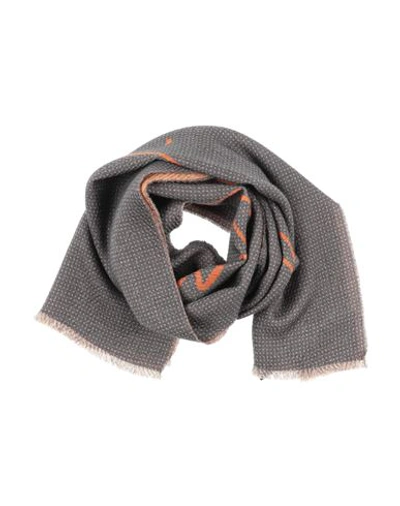 Giorgio Armani Man Scarf Lead Size - Virgin Wool In Grey