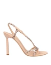 Ferragamo Gancini 105mm Crystal-embellished Sandals In Pink