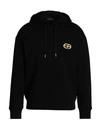 Emporio Armani Man Sweatshirt Black Size Xl Cotton, Polyester, Elastane