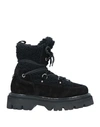 Casadei Suede Ankle Boots In Black