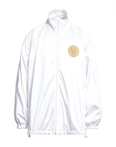 Vetements Man Jacket White Size L Polyamide, Polyester