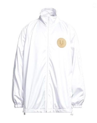 Vetements Man Jacket White Size M Polyamide, Polyester
