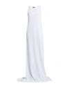 ANN DEMEULEMEESTER ANN DEMEULEMEESTER WOMAN MAXI DRESS WHITE SIZE XL COTTON