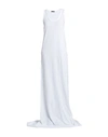 ANN DEMEULEMEESTER ANN DEMEULEMEESTER WOMAN MAXI DRESS WHITE SIZE L COTTON