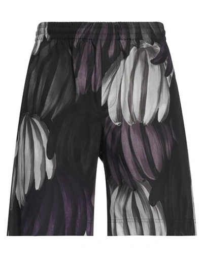 Msgm Man Shorts & Bermuda Shorts Purple Size 34 Cotton