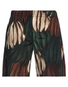 Msgm Man Shorts & Bermuda Shorts Dark Green Size 36 Cotton In Green