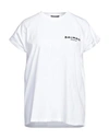 Balmain Woman T-shirt White Size M Cotton