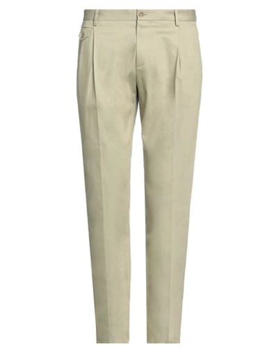 Dolce & Gabbana Man Pants Sage Green Size 40 Cotton, Polyester, Elastane