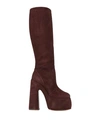 Casadei Woman Boot Dark Brown Size 8 Leather In Brown