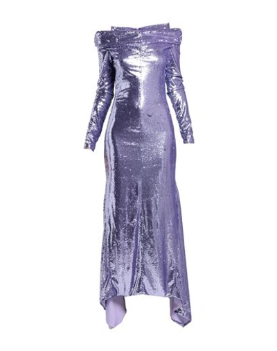 Attico The  Woman Long Dress Purple Size 6 Polyester