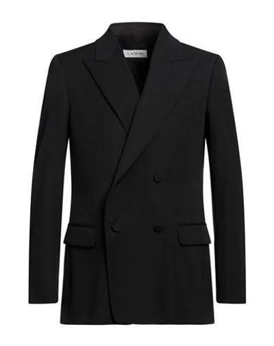 Lanvin Man Blazer Black Size 42 Wool