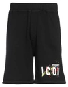 Dsquared2 Man Shorts & Bermuda Shorts Black Size Xxxl Cotton, Elastane