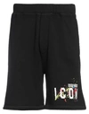Dsquared2 Man Shorts & Bermuda Shorts Black Size Xxl Cotton, Elastane