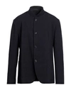 Giorgio Armani Guru Wool Single-breasted Jacket In Blue