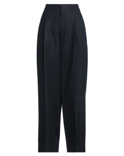 Chloé Woman Pants Midnight Blue Size 6 Linen