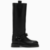 BURBERRY BURBERRY SADDLE HIGH LEATHER BOOT