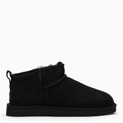 UGG UGG CLASSIC ULTRA MINI BLACK BOOT