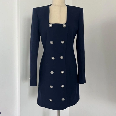 Pre-owned Alessandra Rich Mini Woold Dress