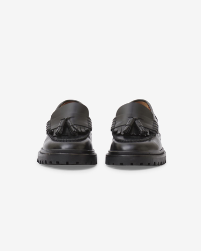 Isabel Marant Frezza Chunky Leather Loafers In Black  