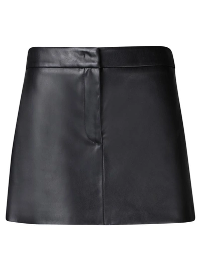 Blanca Vita Mini Skirt With Concealed Front Closure In Black