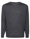 Dell'oglio Virgin Wool Pullover In Grey