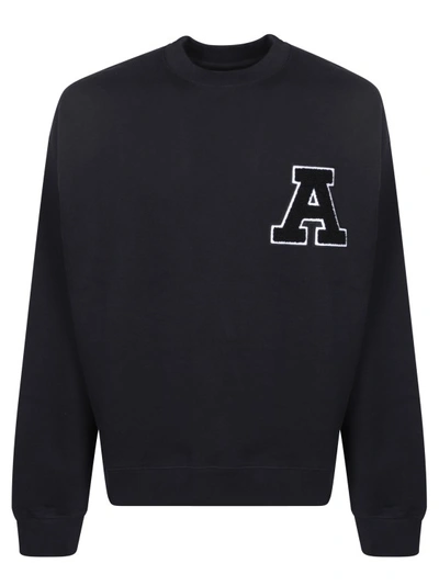 Axel Arigato Logo-patch Organic Cotton Sweatshirt In Black