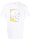 Alexander Mcqueen Skull-print Cotton T-shirt In White