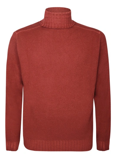 Dell'oglio Wool And Cashmere Pullover In Brown