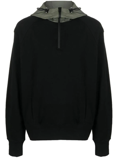 Alexander Mcqueen Long-skeeve Cotton Hoodie In Black