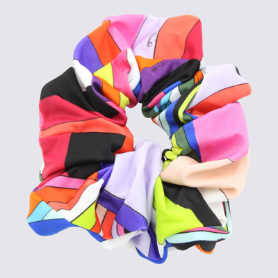 Pucci Printed Hair Tie In Multicolour