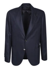 Lardini Single-breasted Patch-pocket Jacket In Black