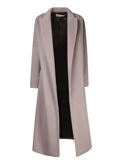 Blanca Vita Calomeria Long Coat Beige In Grey