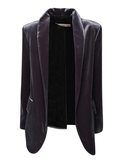 Blanca Vita Grey Single-breasted Jacket In Black