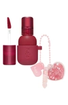 Kaja Jelly Charm Glazed Lip Stain & Blush With Keychain 02 Squeeze Guava 0.17 oz / 5 G