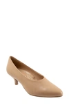 Trotters Kimber Kitten Heel Pump In Nude