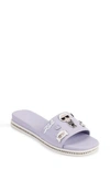 KARL LAGERFELD JESLYN CATE PINS EMBELLISHED SLIDE SANDAL