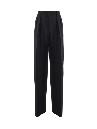 Sportmax High-waist Pleated Trousers In Black