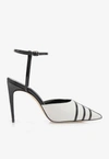 MANOLO BLAHNIK CETRO 105 ANKLE STRAP PUMPS