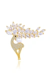 CLASSICHARMS PAVÉ AND PEARL REINDEER BROOCH
